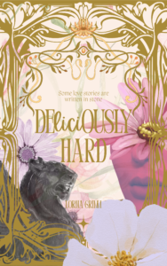 Beige and Gold Nouveau Floral Novel Book Cover
